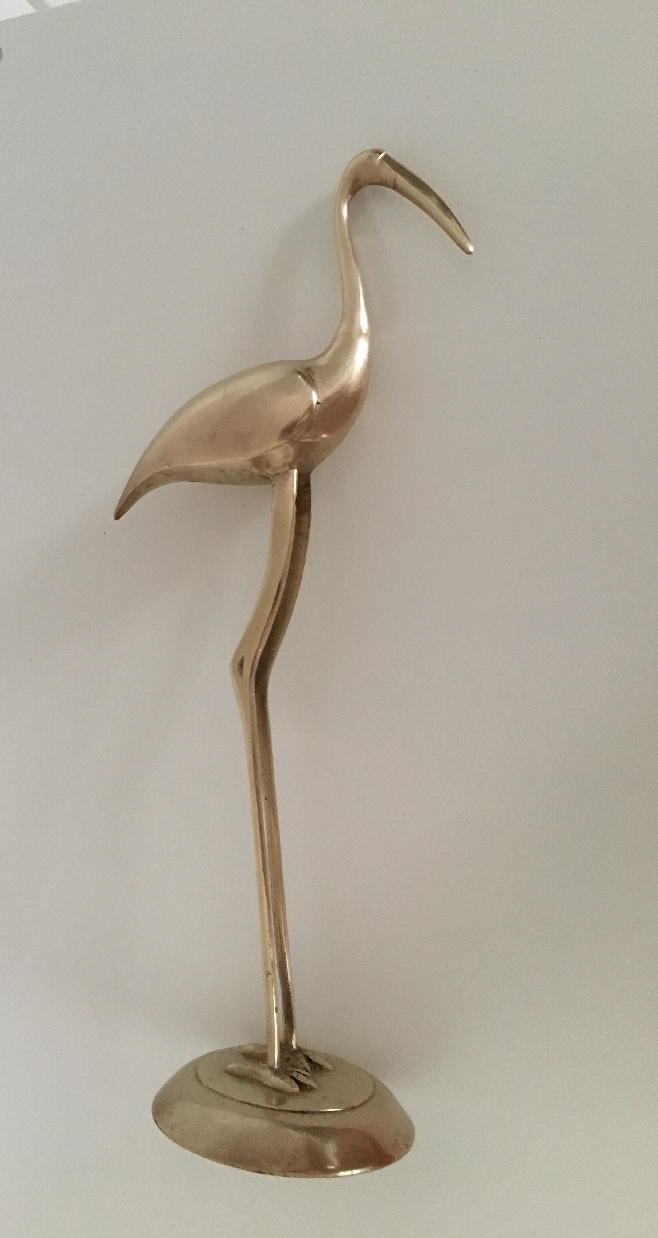 Great blue heron brass dore 46 cm