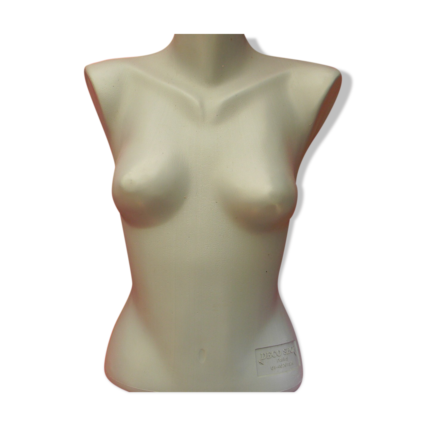 Model bust vintage in gray plastic