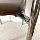 Chaise vintage en chrome et skaï
