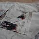 Old linen tablecloth and napkins