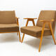 Pair of mid century Czechoslovak armchairs, 1960
