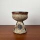 Mid-century modern Danish studio pottery candlestick by Tingkeramik, 1960s
