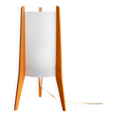 Vintage Wooden Czechoslovak Small Table Lamp By Pokrok žilina, 1970s