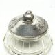 Art Deco bonbonniere, crystal, silver-plated brass, Sweden, 1930s