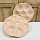 2 old plates oysters slip Digoin Sarreguemines