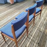 Set of 3 padded seat chairs