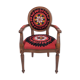 Bohemian chair, Suzani embroidery armchair with bergere style