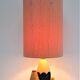 Lamp foot three pencils wood beech vintage 80s