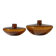 Pair Of Swedish “Bimatare” Amber Glass Vases, 1900s