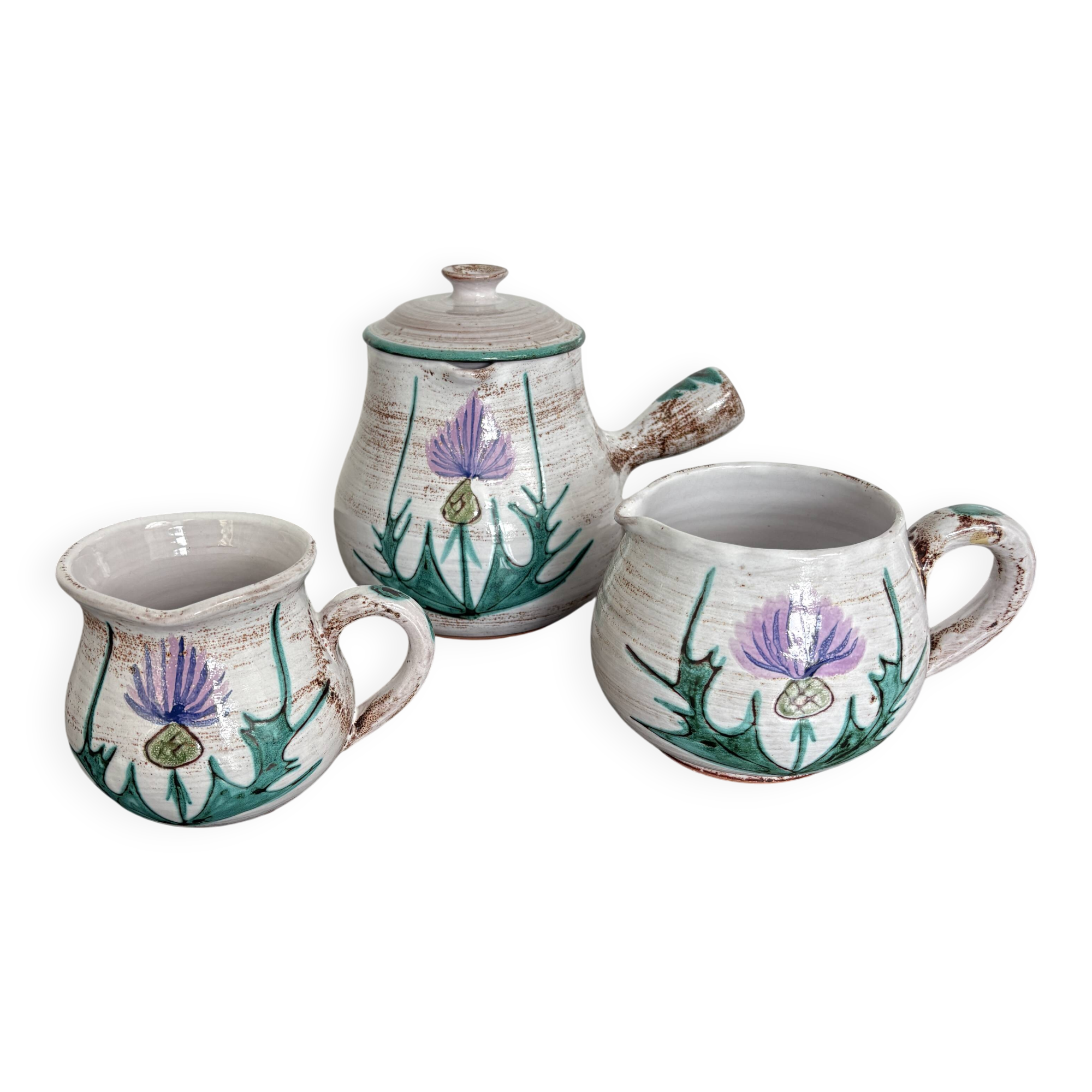Three Vintage Thistle Pitchers – Daniel Étienne