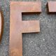 LOFT sign in vintage metal letters