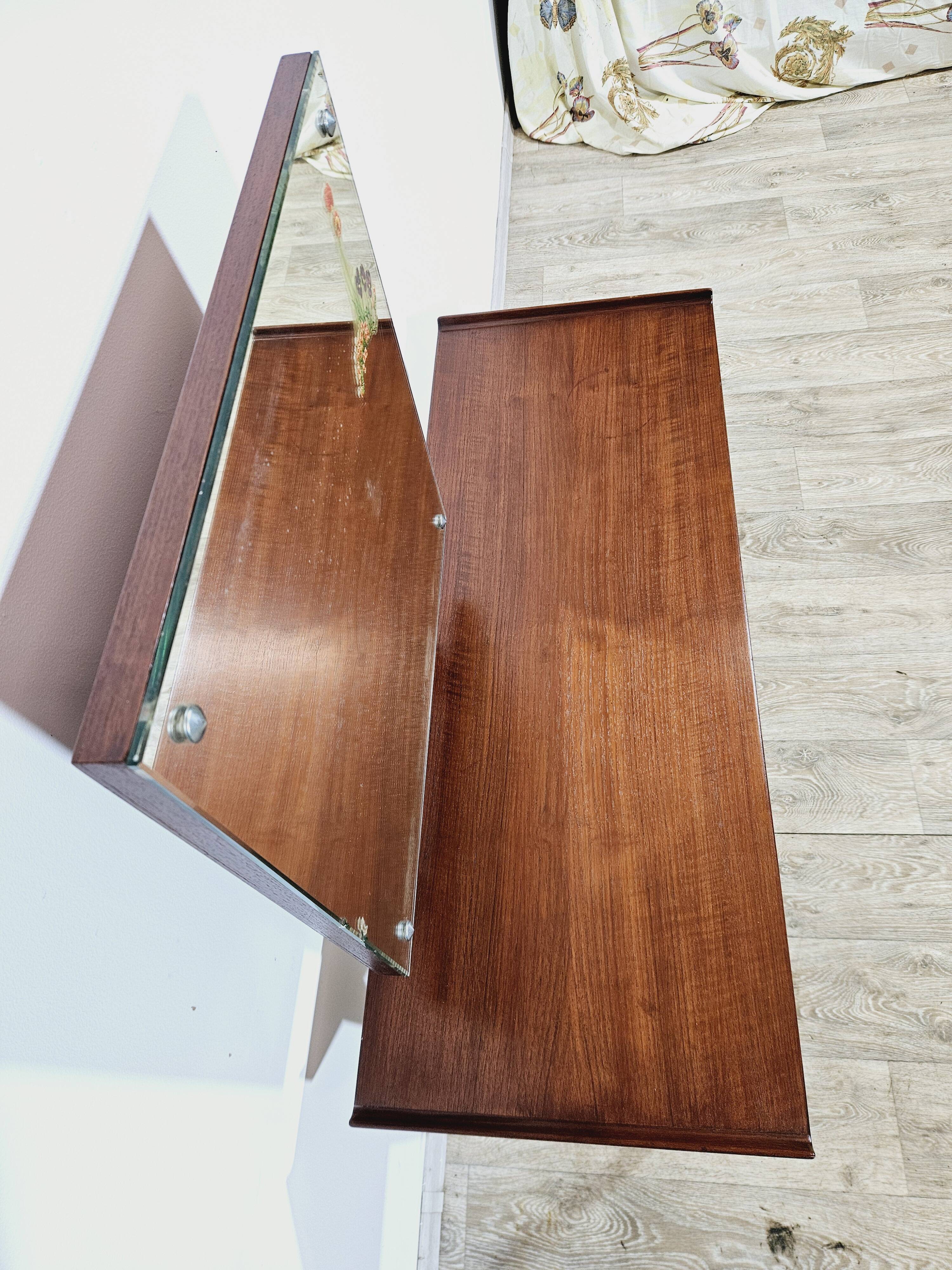 Gunnar nielsen tibergaard, toilet teak, denmark, 1960s.