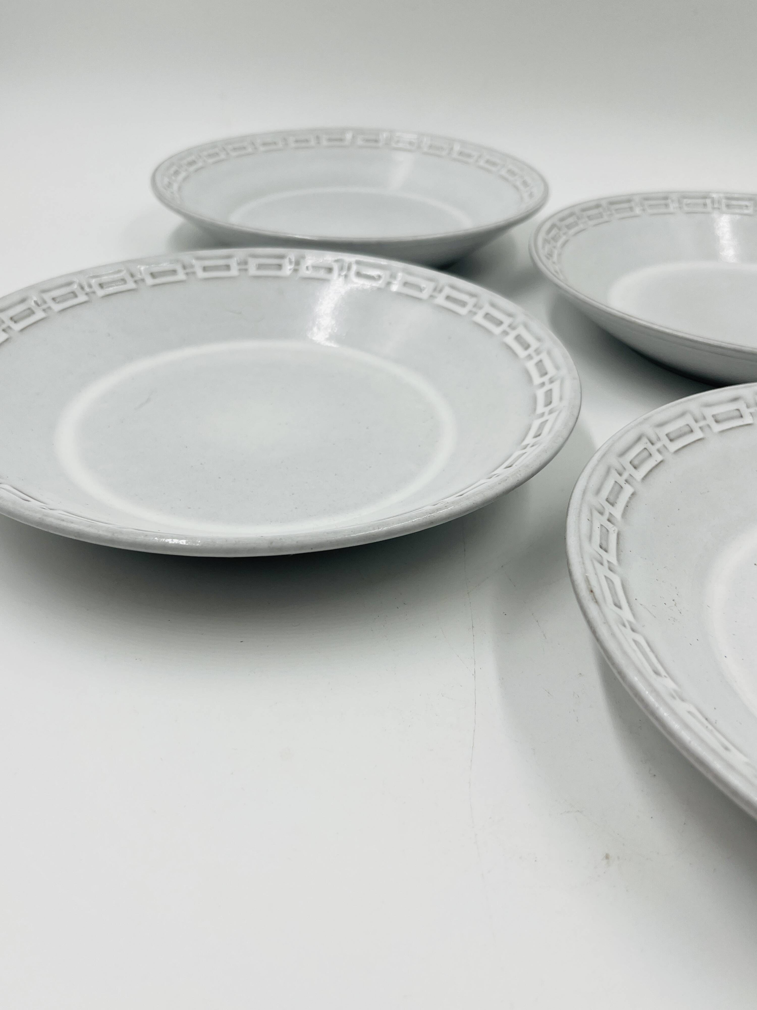 Lot of 4 Céramano Epsilon Soup Plates by Karl Leutner