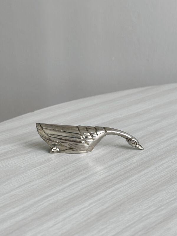 Lot de 5 porte-couteaux anciens en forme d'oie