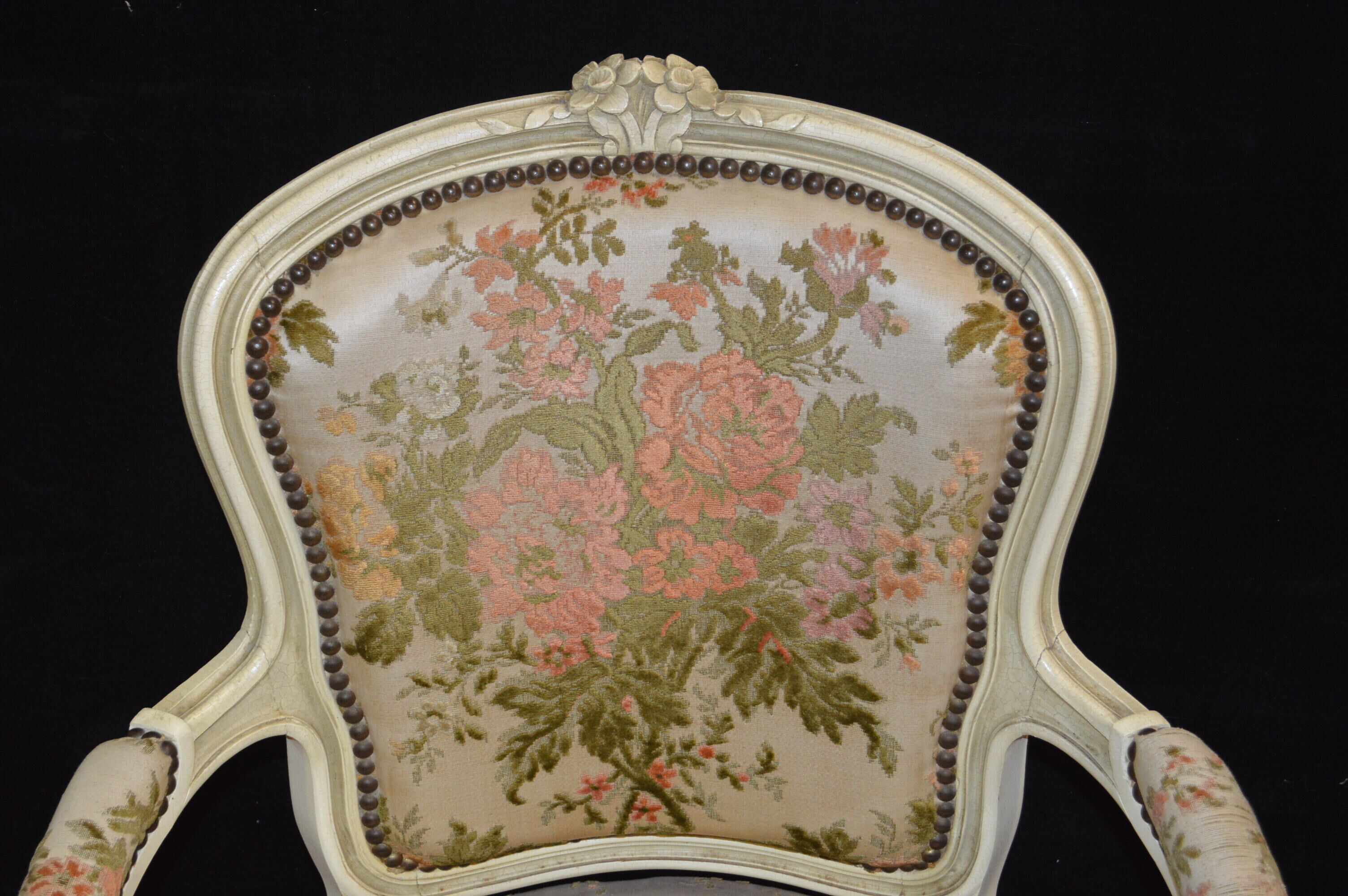 Fauteuil bergère style louis XV