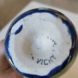 Vichy enamel vase