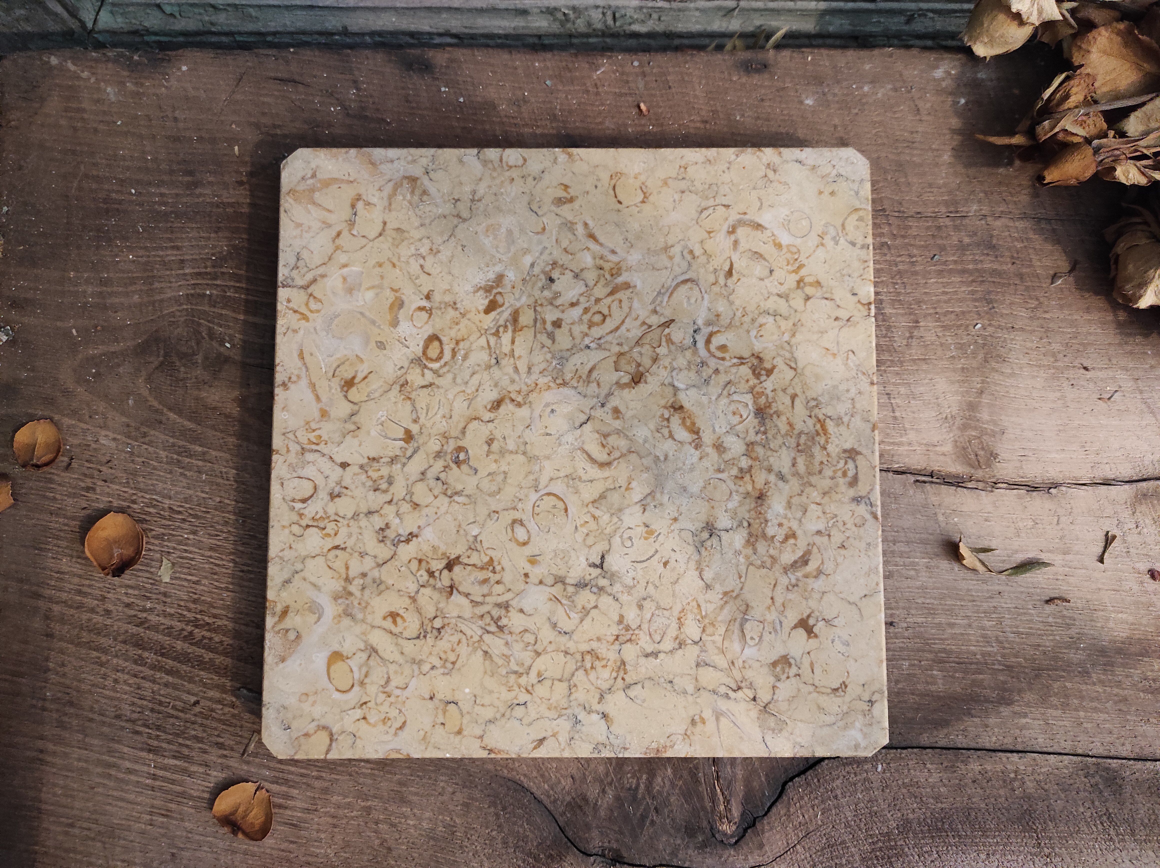 Vintage French marble trivet