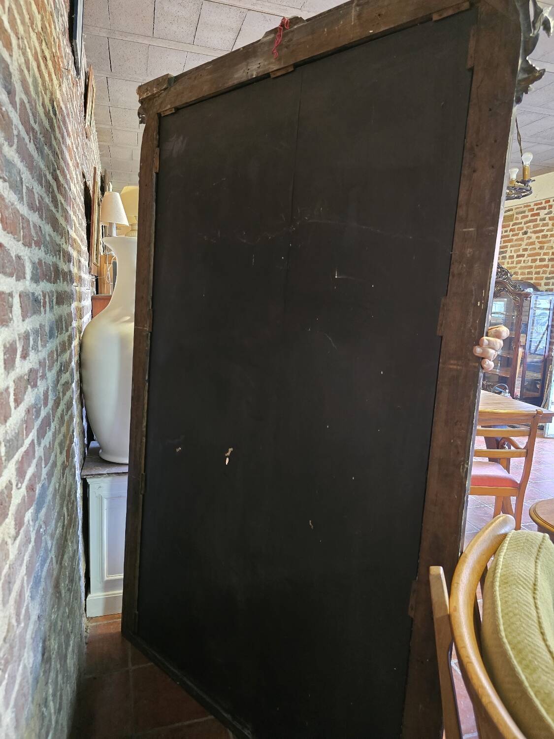 Napoleon III style panoramic mirror