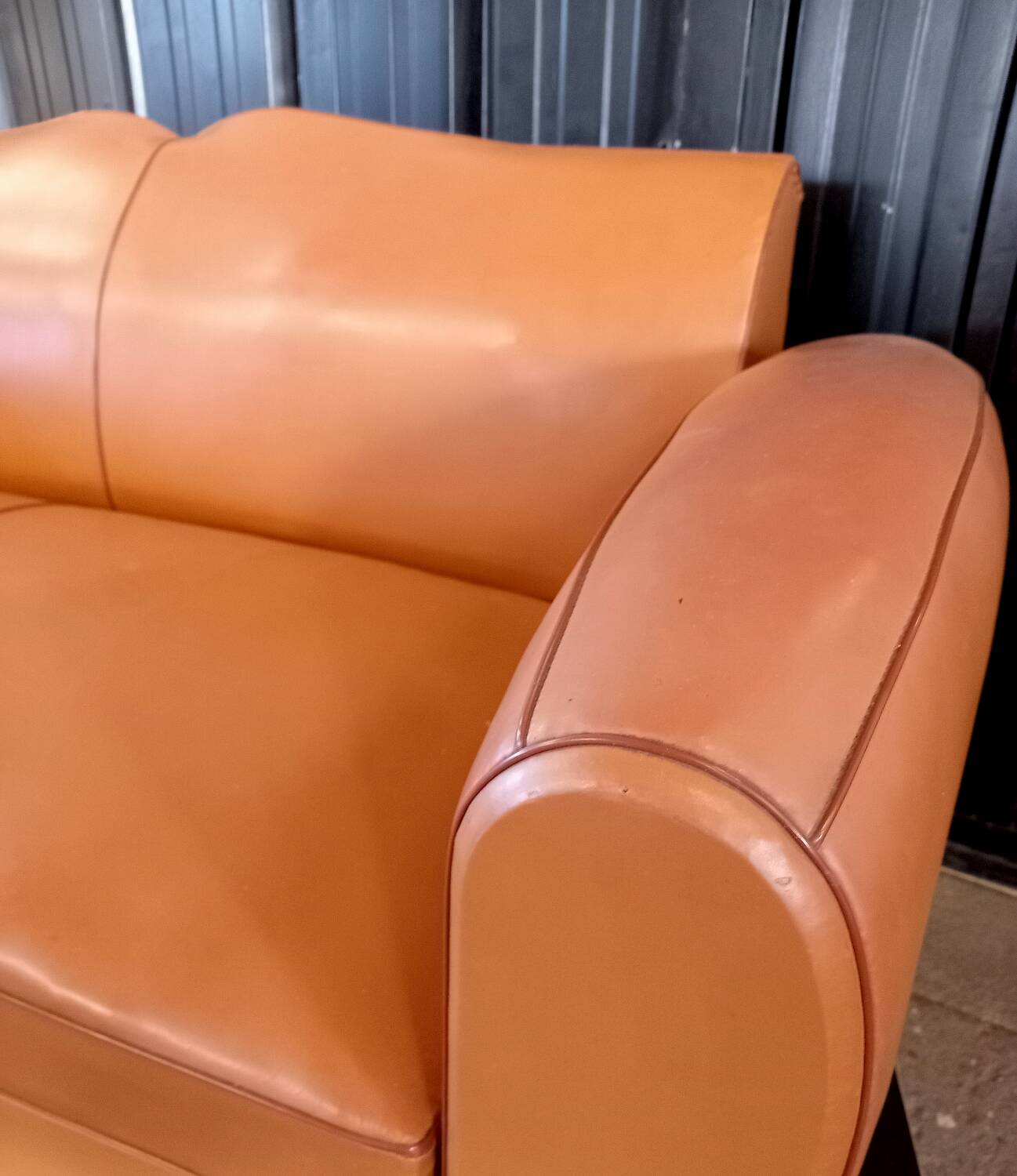Vintage mustache club sofa 50s 60s