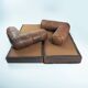 Brown Modular Leather Patchwork Sleeping Sofa Daybed, 1970s