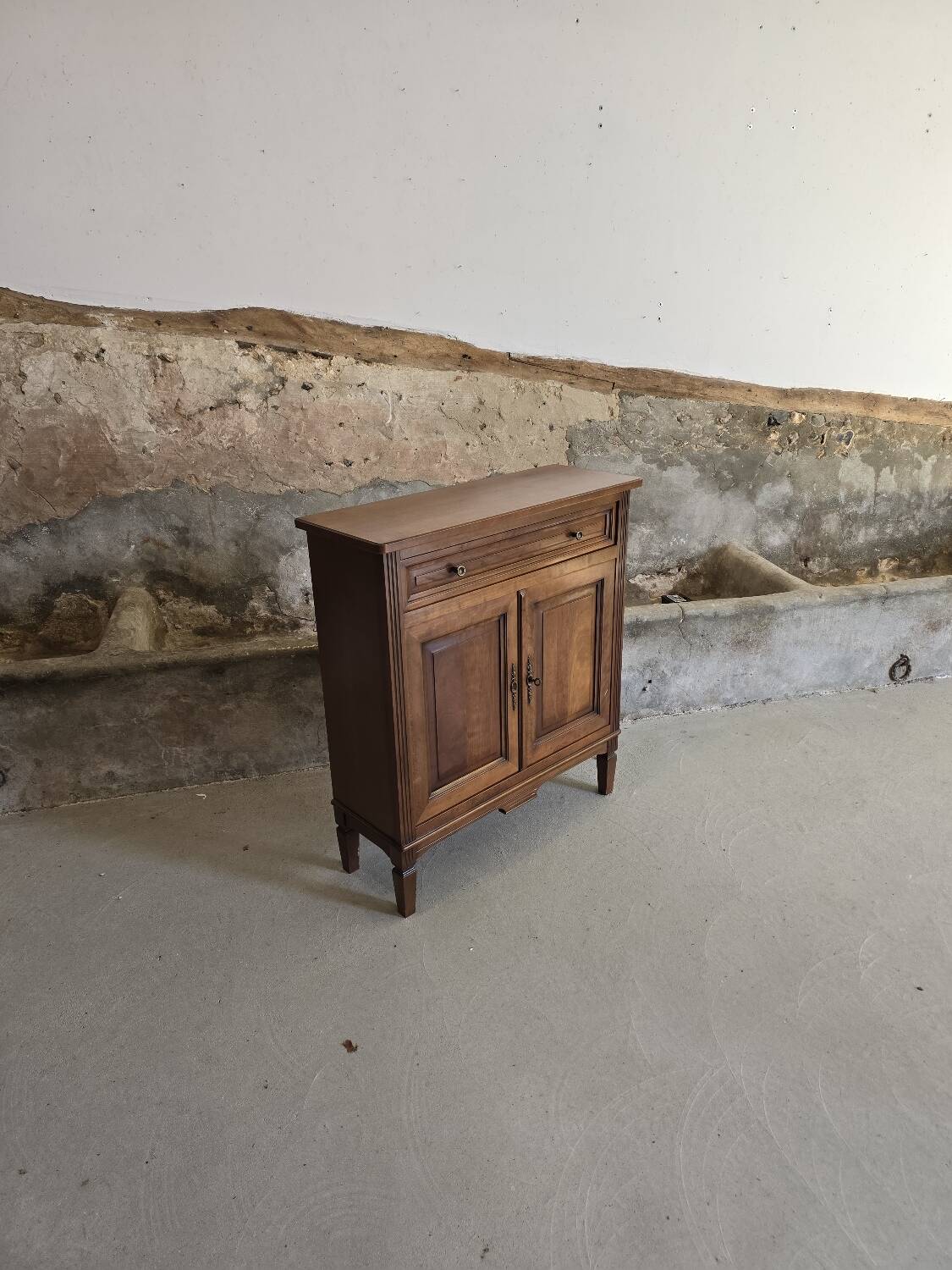 Small Parisian cherry wood buffet cabinet
