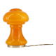 2 table lamp mushroom glass orange France 60s.