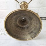 Vintage golden brass candlestick