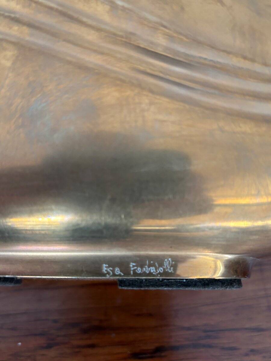 Bronze Vase Sculptures by Esa Fedrigolli for Esart, Italy, 1970s, Set of 2