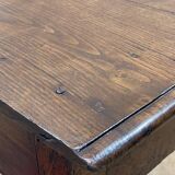 18th century English rustic console in chestnut and cherry