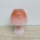 Peil & Putzer pink glass mushroom table lamp, 1970s
