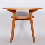 Small Mid Century Table, Made in Czechia, 1950s, Original Condition, Oak