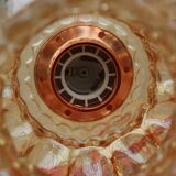 Moulded glass hanging lamp