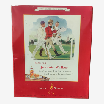 Plaque vintage en tôle Whisky Johnnie Walker
