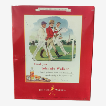 Vintage sheet metal plate Whisky Johnnie Walker