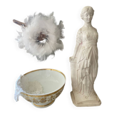 Large antique Paris porcelain bowl