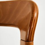 Beech dining set by Bruno Rey for Kusch & Co., Set of 7