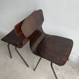 Set of 6 rosewood chairs Eromes