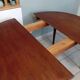 Round teak table by Johannes Andersen for Mobler Samcom Scandinavian.