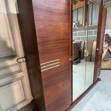 Art Deco wardrobe in rosewood