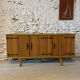 Bamboo and metal enfilade in the Audoux Minet style, 1950s.
