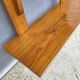 3-shelf oak wall shelf