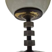 Art Deco style bedside lamp from Polam, Poland, 1970s