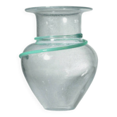 Monica Backström “Athena” Vase en verre artistique à bulles vert menthe, pour Kosta Boda