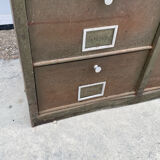 Military metal cabinet with hinged door