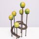 Vintage spiral wrought iron candle holder 1970s Austria