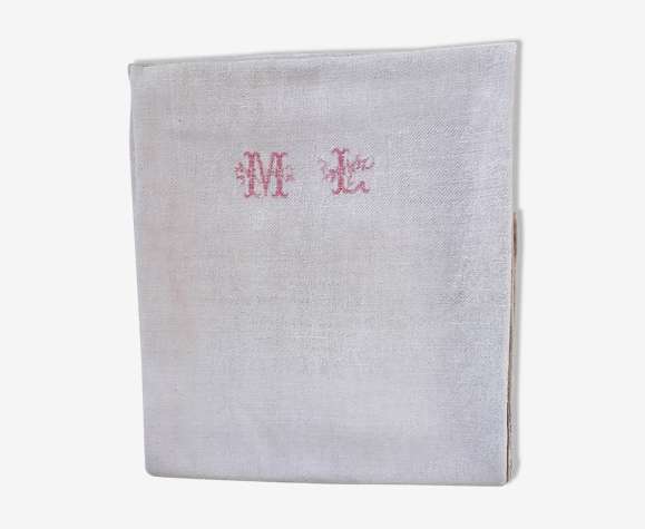 Nappe de campagne brodée ML au point de croix