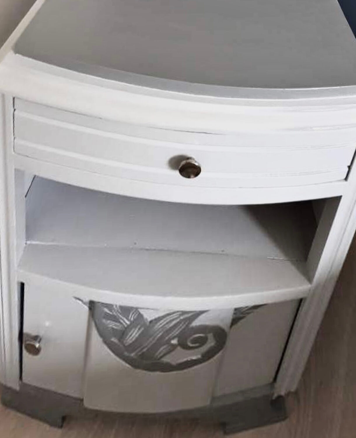 Pair of bedside tables Art Deco 1940s