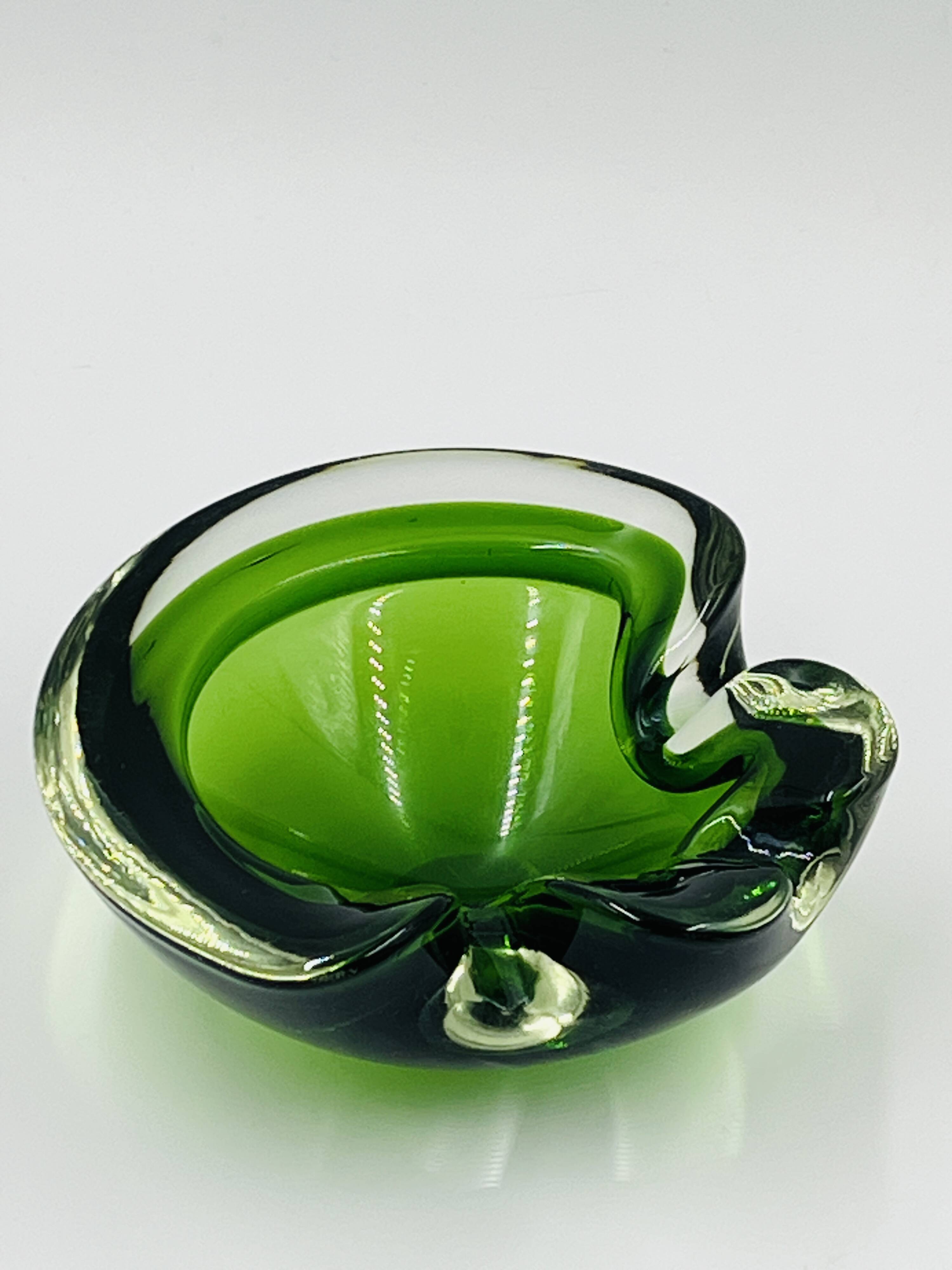 Cendrier vide-poche Murano en verre Sommerso