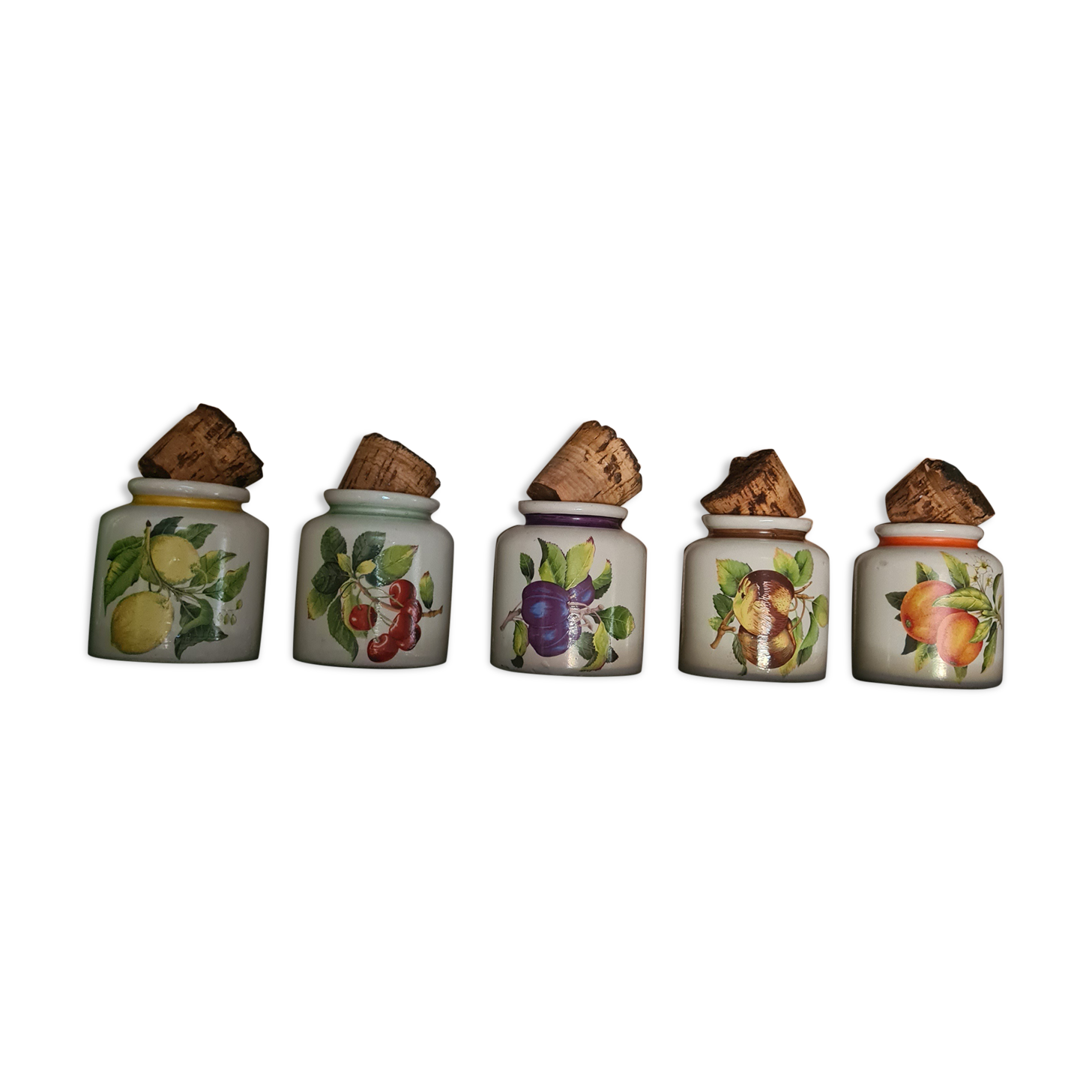 Pots sandstone decoration fruits