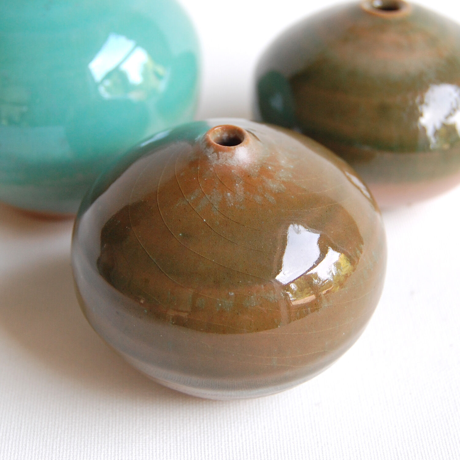 Trio of miniature soliflore vases Antonio Lampecco